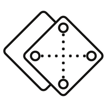 Load image into Gallery viewer, Custom Diamond-Shaped Bass Drum Plates Icon