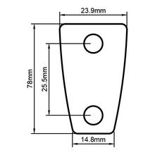Load image into Gallery viewer, Drum Lug Spacer, Ludwig Compatible Drum Part Replacement. Low Mass Mini-Lug (Micro-Lugs)