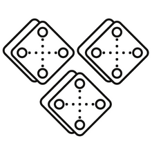 Load image into Gallery viewer, Custom Diamond-Shaped Tom Drum Plate Sets Icon