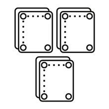 Load image into Gallery viewer, Custom Rectangular Tom Drum Plate Sets Icon