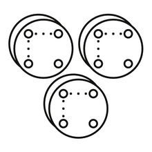 Load image into Gallery viewer, Custom Round Tom Drum Plate Sets Icon