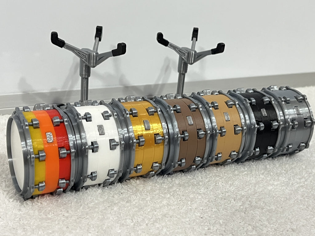 Beat Blokz - 1/7 Scale Buildable Snare Drum + Stand, 3D printed drum part - photo 3