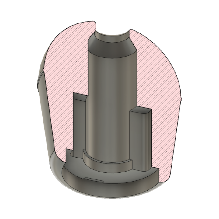 Floor Tom Leg Foot - Yamaha 9000-Style Drum Part Replacement, 3D printed drum part - photo 3