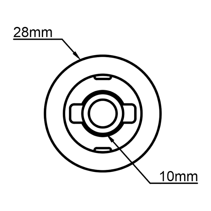 Floor Tom Leg Foot - Yamaha 9000-Style Drum Part Replacement, 3D printed drum part - photo 4