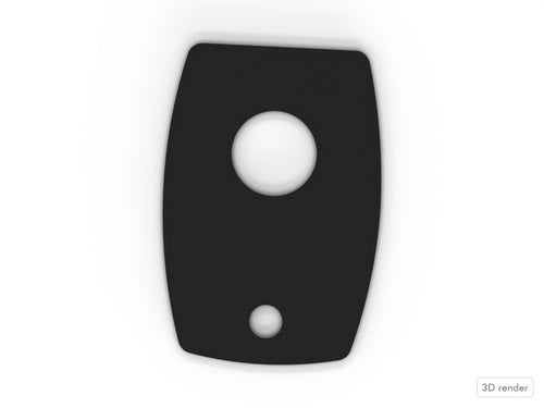 Bass Lug Spacer/Gasket, Yamaha (First Gen, Gold Lug) Compatible Drum Part Replacement (U0030760) Top View