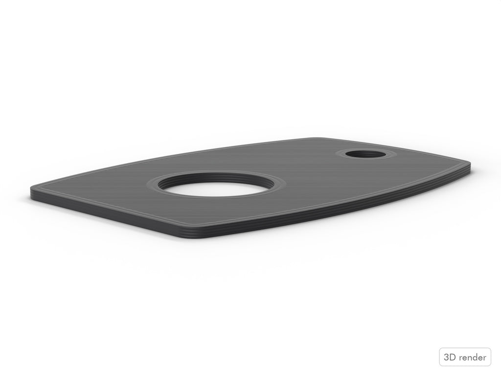 Bass Lug Spacer/Gasket, Yamaha (First Gen, Gold Lug) Compatible Drum Part Replacement (U0030760) Side View