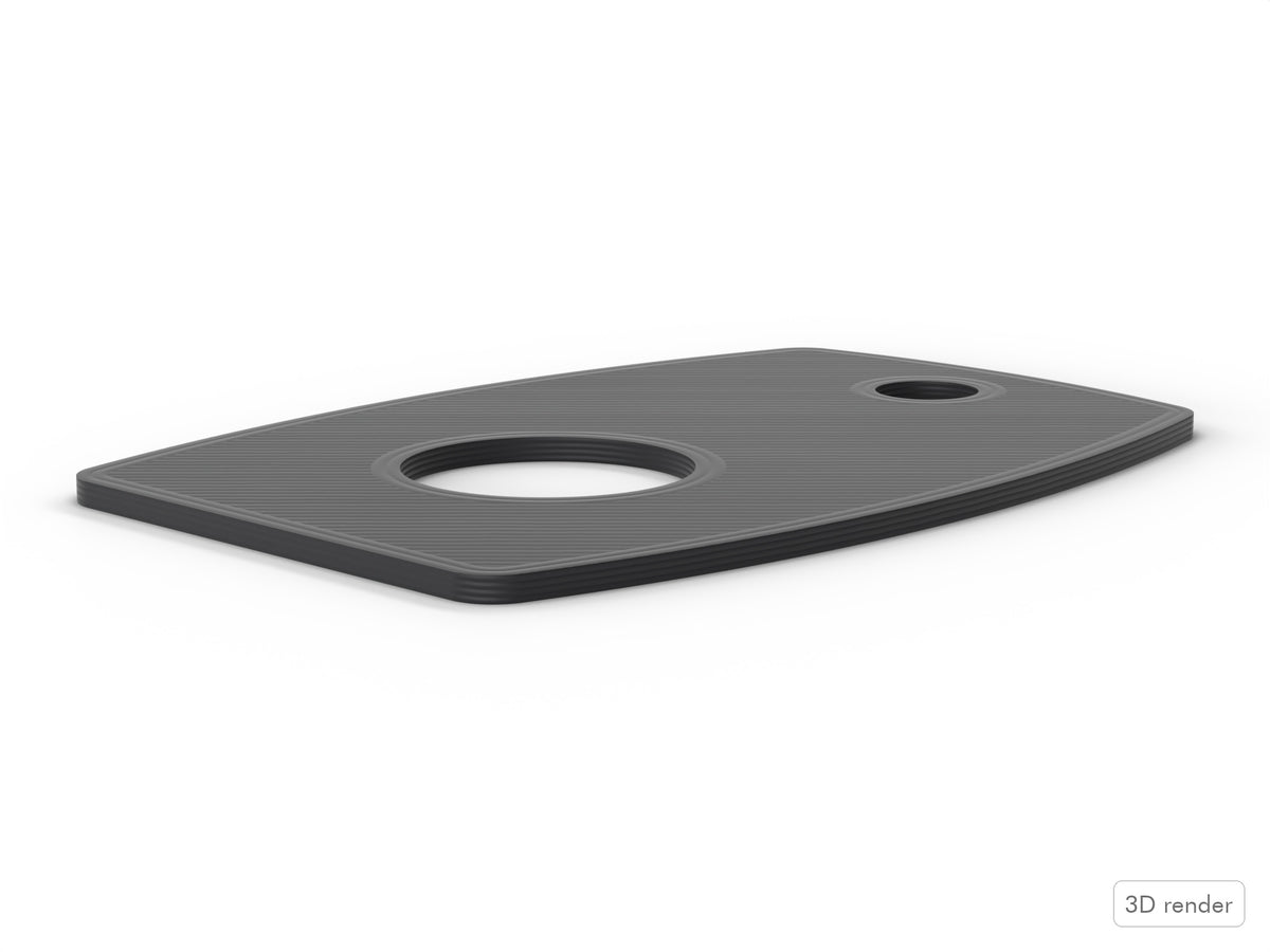 Bass Lug Spacer/Gasket, Yamaha (First Gen, Gold Lug) Compatible Drum Part Replacement (U0030760) Side View