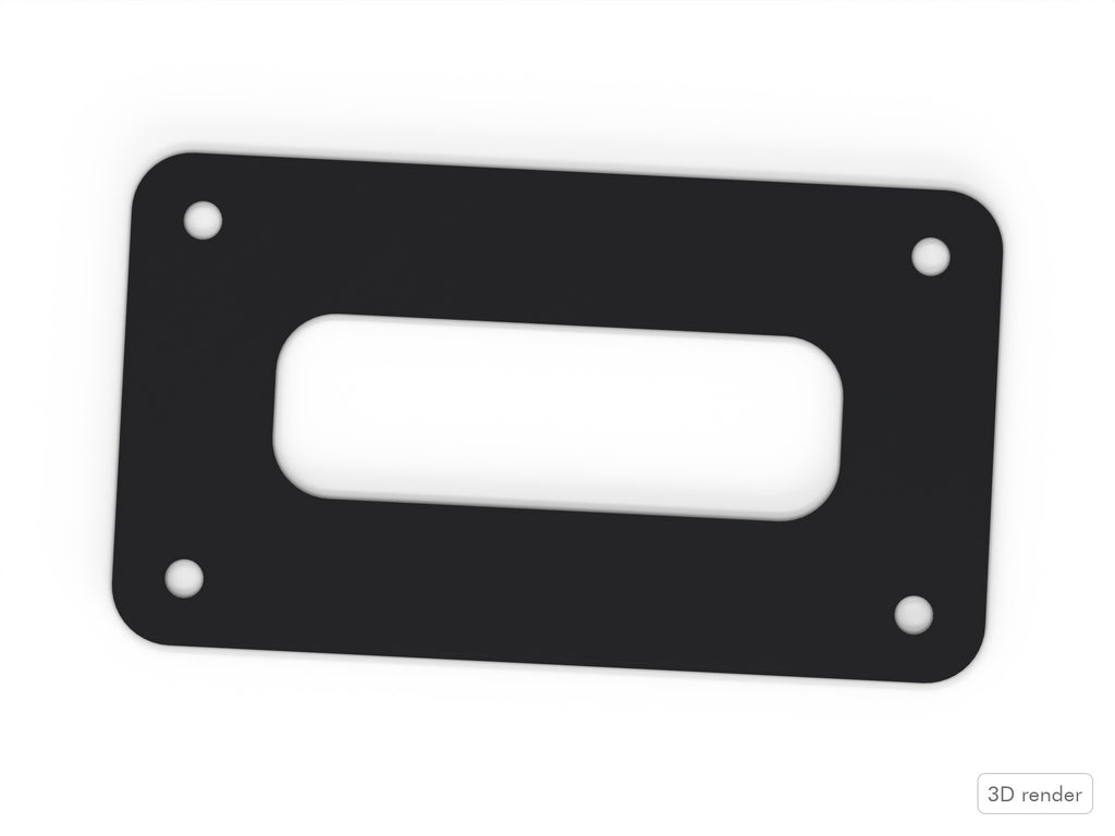 Bass Mount Spacer - Pearl Compatible Drum Part Replacement (Export/World-Style) Top View