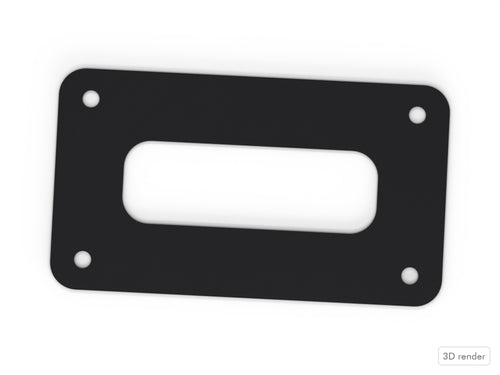 Bass Mount Spacer - Pearl Compatible Drum Part Replacement (Export/World-Style) Top View