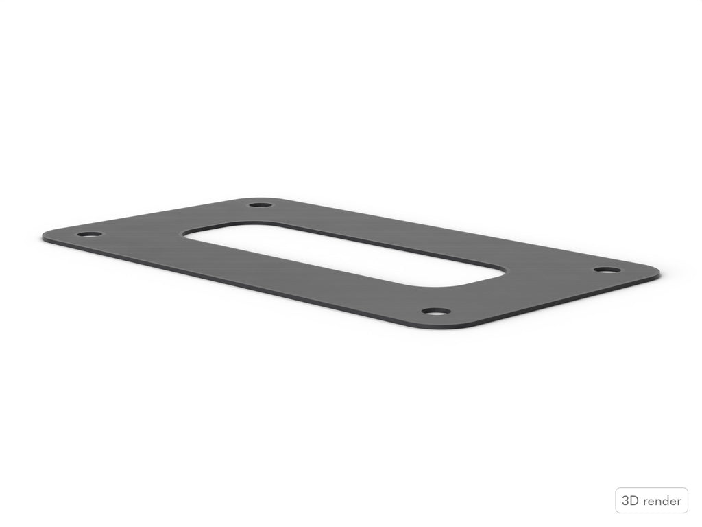 Bass Mount Spacer - Pearl Compatible Drum Part Replacement (Export/World-Style) Side View