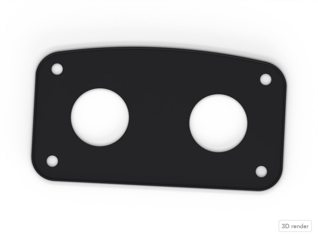 Bass Mount Spacer - Pearl Session Custom Compatible Drum Part Replacement Top View