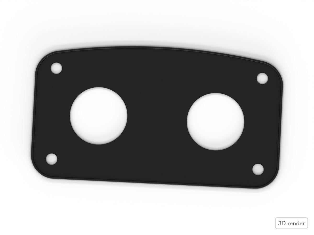 Bass Mount Spacer - Pearl Session Custom Compatible Drum Part Replacement Top View
