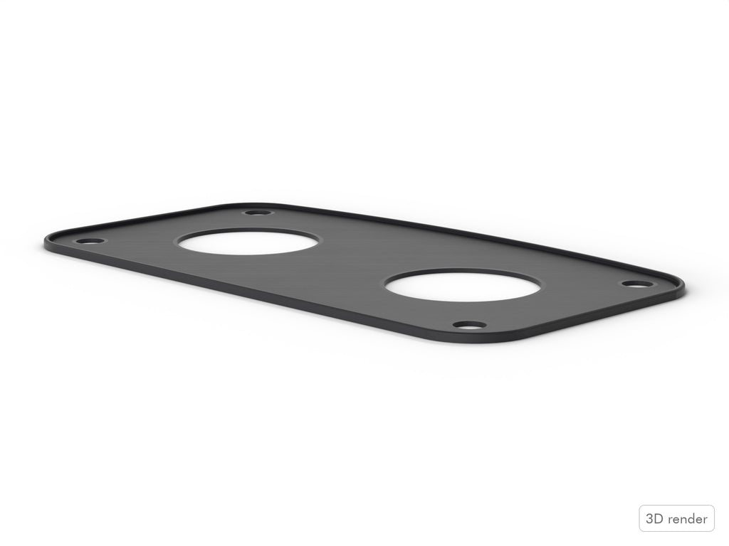 Bass Mount Spacer - Pearl Session Custom Compatible Drum Part Replacement Side View