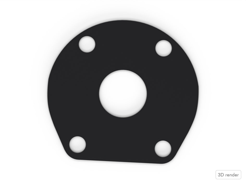 Bass Mount Spacer - Yamaha Compatible Drum Part Replacement (Low-Mass/Hybrid) Top View