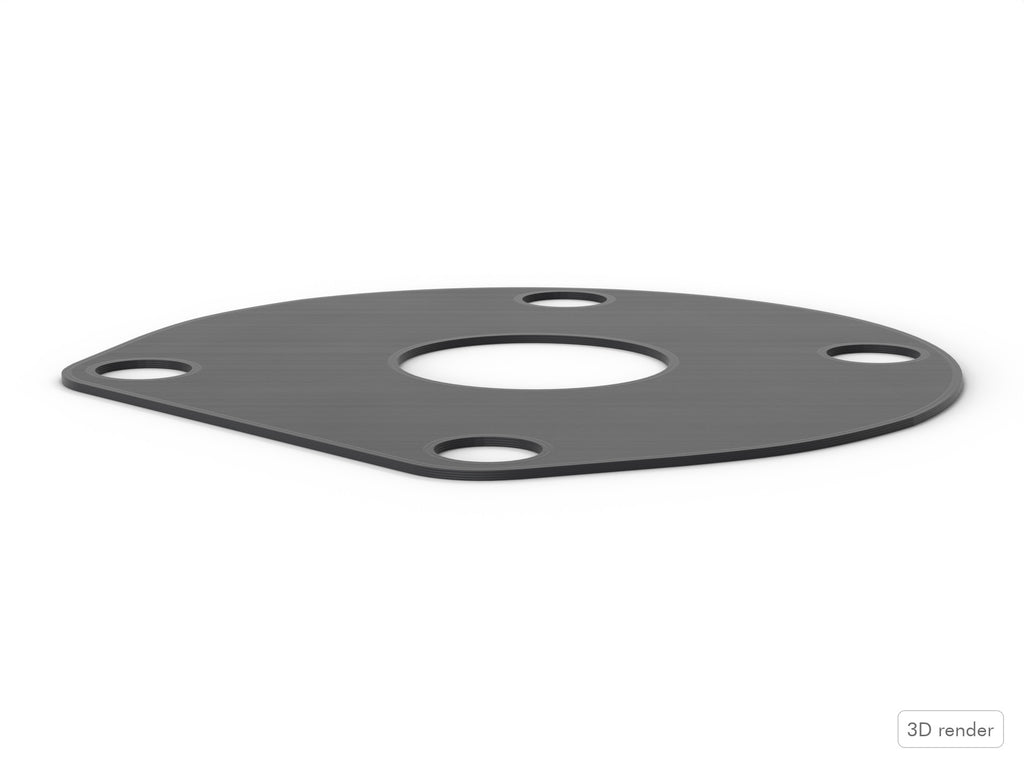 Bass Mount Spacer - Yamaha Compatible Drum Part Replacement (Low-Mass/Hybrid) Side View