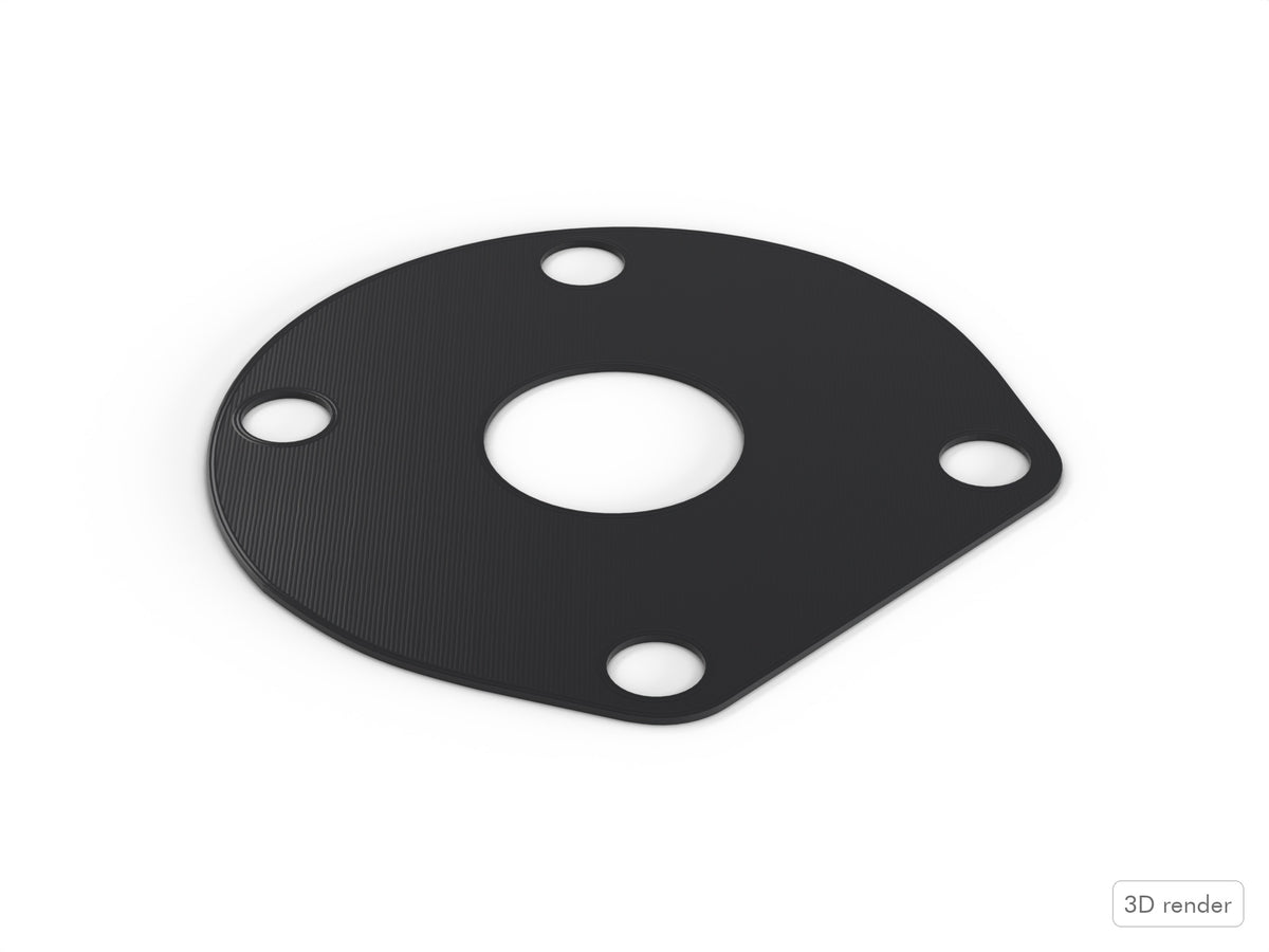 Bass Mount Spacer - Yamaha Compatible Drum Part Replacement (Low-Mass/Hybrid) 3D View 2