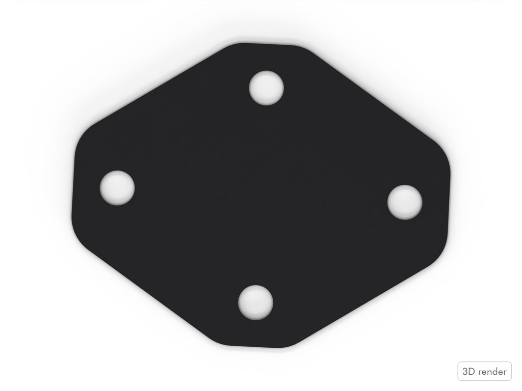 Bass Drum Spur Spacer - Pearl Compatible Drum Part Replacement (World Series) Top View