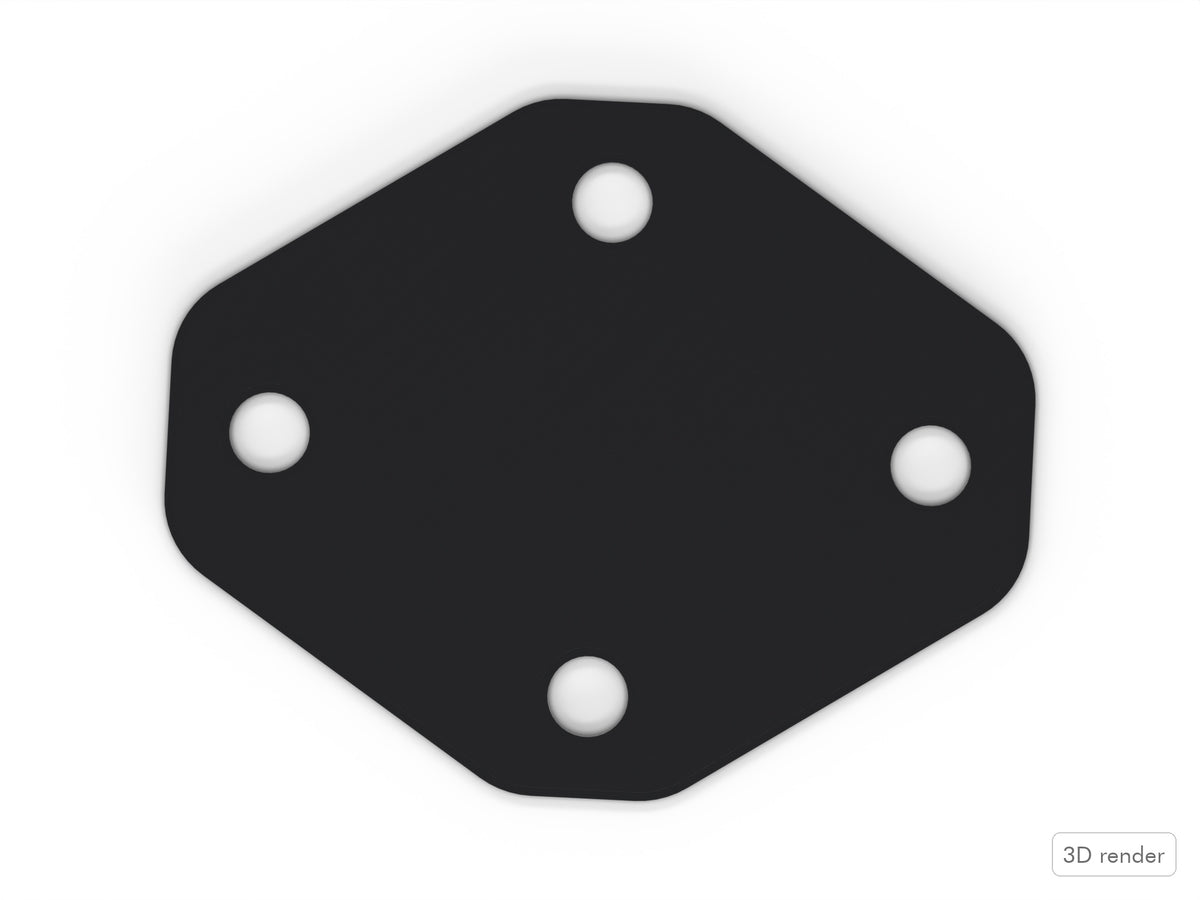 Bass Drum Spur Spacer - Pearl Compatible Drum Part Replacement (World Series) Top View