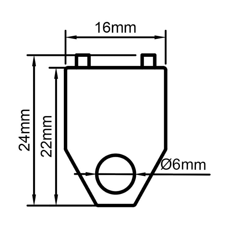 Lug Nut Stopper Insert, Yamaha Maple Custom Gold-Lug Compatible (first gen), 3D printed drum part - photo 2
