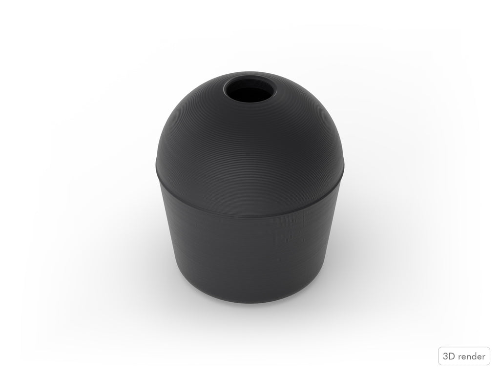 Floor Tom Leg Foot - Yamaha 9000-Style Drum Part Replacement 3D View