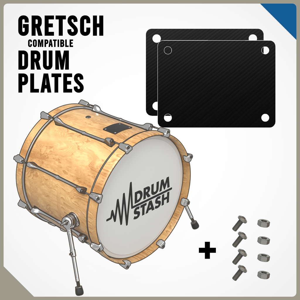 Gretsch Compatible Bass Drum Masking Plate (Catalina), 3D printed drum part - photo 1