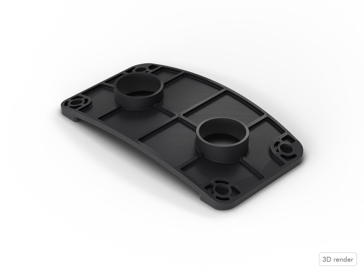 Inner Bass Mount Plate, Pearl Session Custom Compatible Drum Part Replacement 3D View