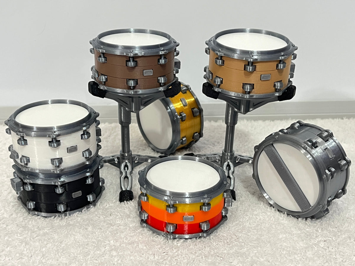 Beat Blokz - 1/7 Scale Buildable Snare Drum + Stand, 3D printed drum part - photo 6