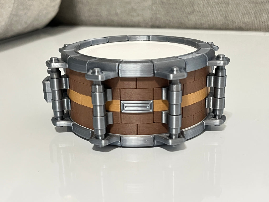 Beat Blokz - 1/4 Scale Snare Drum - Kit, 3D printed drum part - photo 2