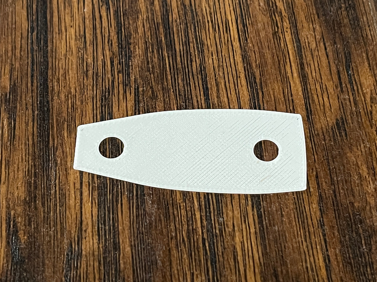 Ludwig Drums Classic Lug Lug, Inner Spacer/Gasket, Vistalite, White, 3D printed drum part - photo 4