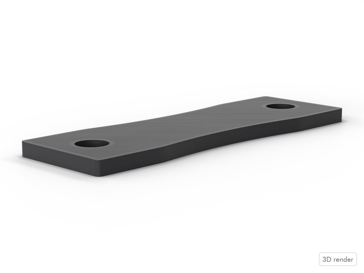 Drum Lug Spacer/Gasket - Ludwig Compatible Drum Part Replacement (2.75" Bowtie Lugs) Side View
