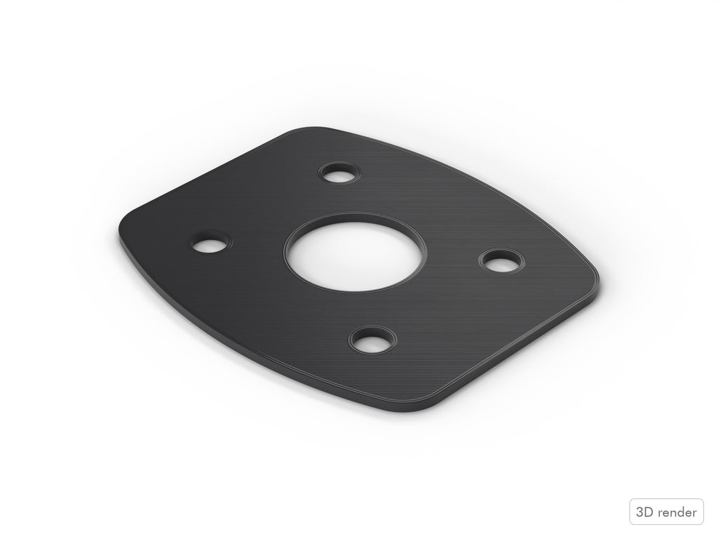 Bass Mount Spacer - Ludwig Compatible Drum Part Replacement (Elite-Style) 3D View