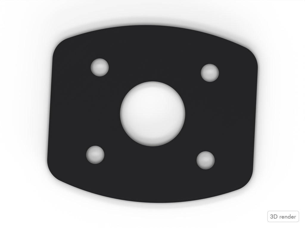Bass Mount Spacer - Ludwig Compatible Drum Part Replacement (Elite-Style) Top View