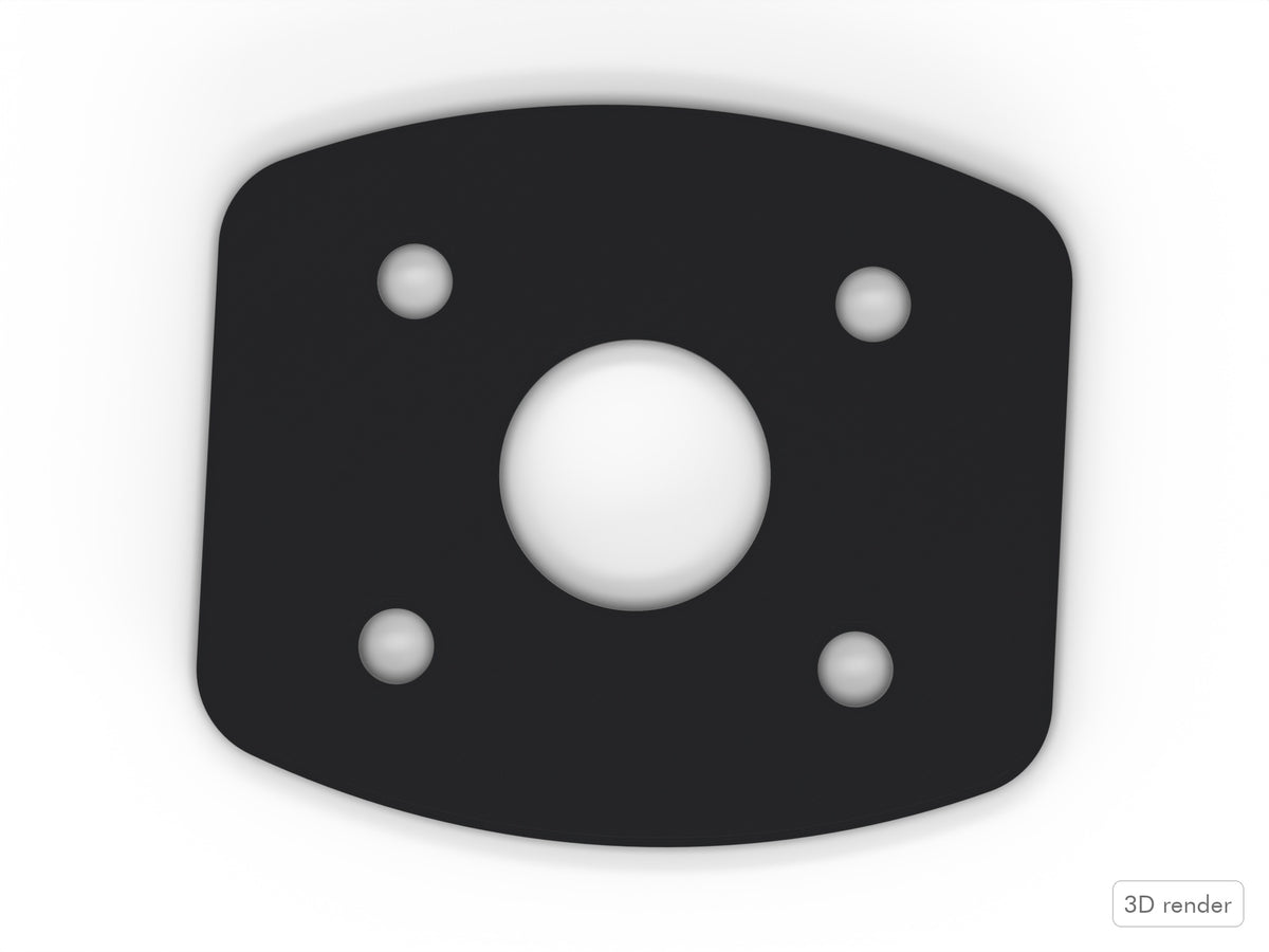 Bass Mount Spacer - Ludwig Compatible Drum Part Replacement (Elite-Style) Top View