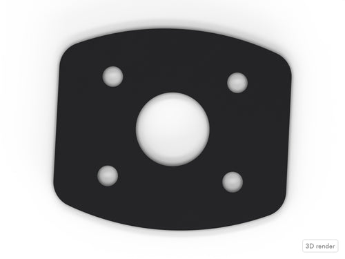 Bass Mount Spacer - Ludwig Compatible Drum Part Replacement (Elite-Style) Top View