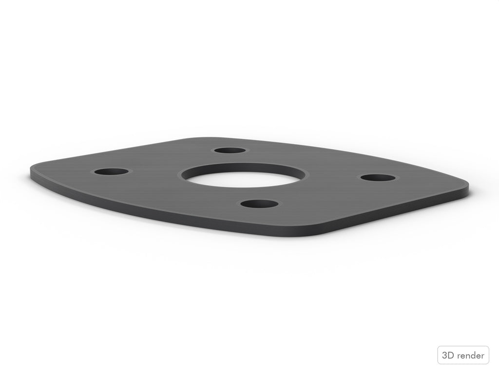 Bass Mount Spacer - Ludwig Compatible Drum Part Replacement (Elite-Style) Side View