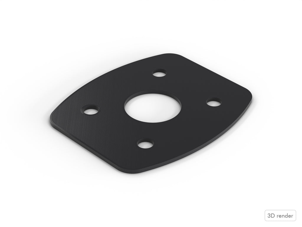 Bass Mount Spacer - Ludwig Compatible Drum Part Replacement (Elite-Style) 3D View 2
