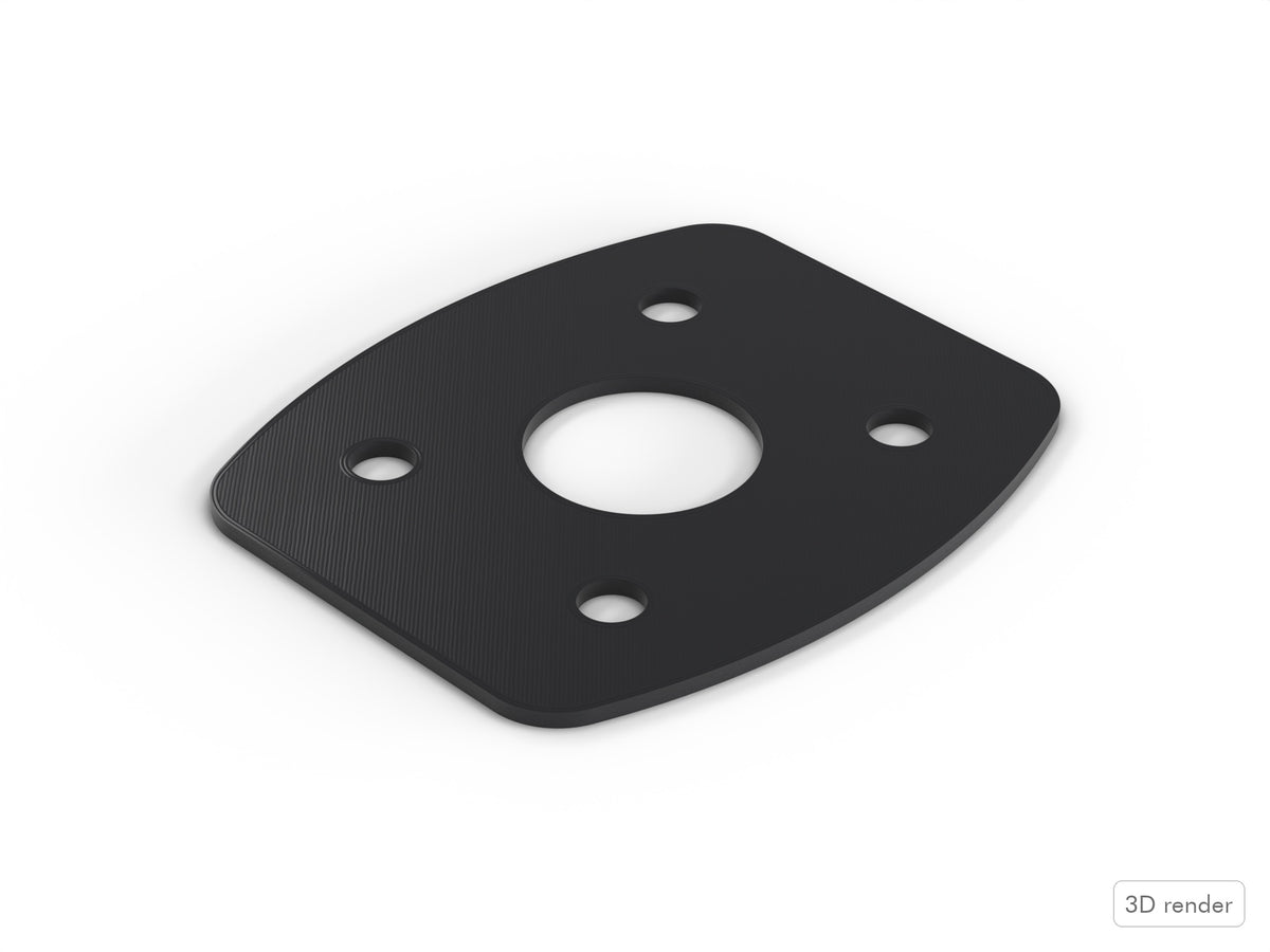 Bass Mount Spacer - Ludwig Compatible Drum Part Replacement (Elite-Style) 3D View 2