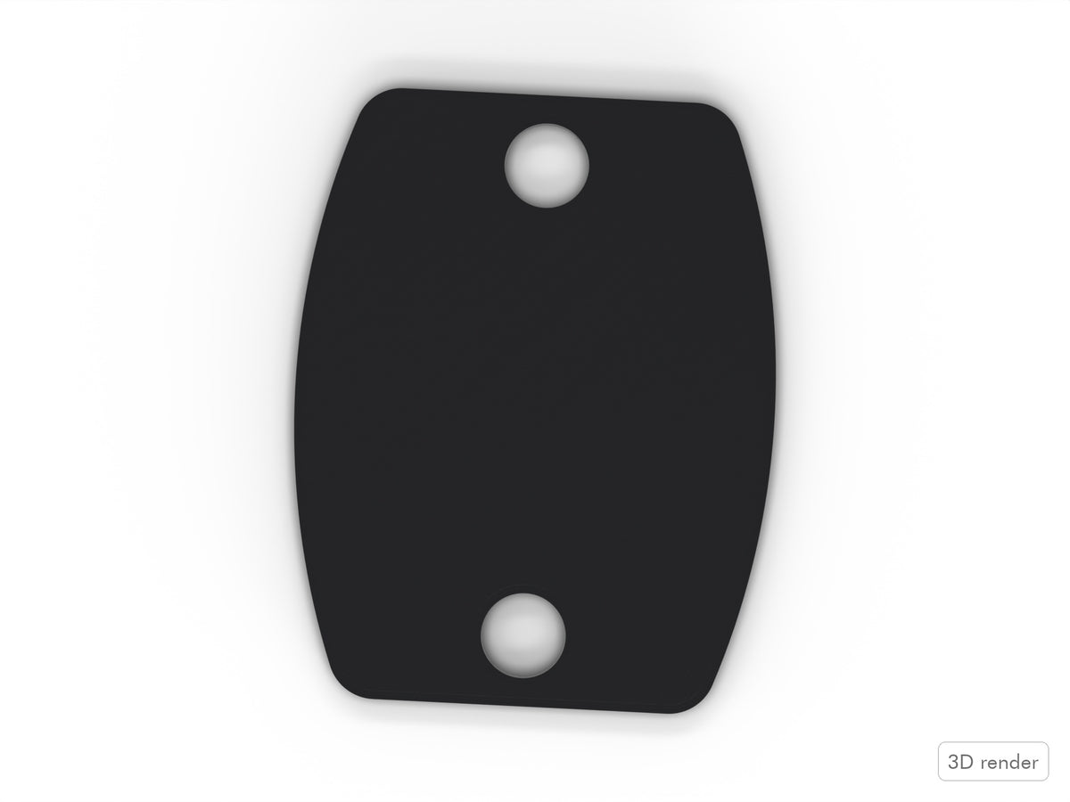 Tom Mount/Floor Tom Bracket Spacer - Ludwig Compatible Drum Part Replacement (Elite-Style) Top View