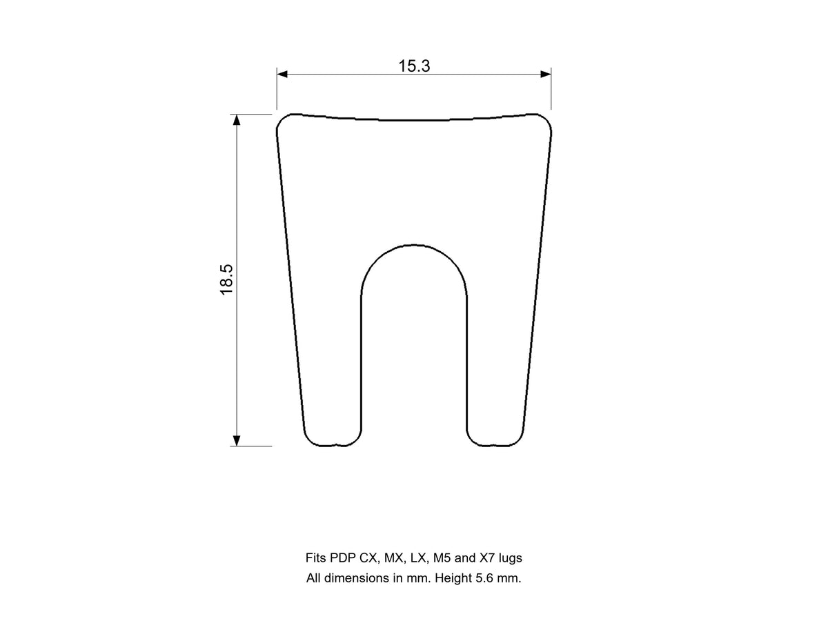 Lug Nut Stopper Insert, PDP Compatible Drum Part Replacement (CX/MX/LX/M5/X7) Diagram
