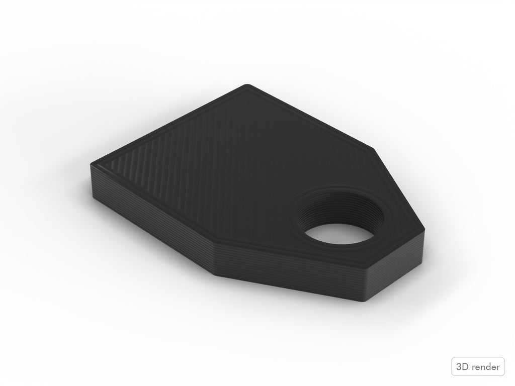 Lug Nut Stopper Insert, Yamaha Maple Custom Gold-Lug Compatible Drum Part Replacement (first gen) 3D View 2