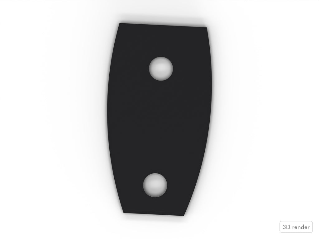 Ludwig Drums, Classic Mini Lug, 3D Printed Spacer/Gasket, (P6267) Color Options Top View