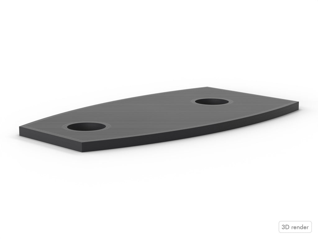 Ludwig Drums, Classic Mini Lug, 3D Printed Spacer/Gasket, (P6267) Color Options Side View