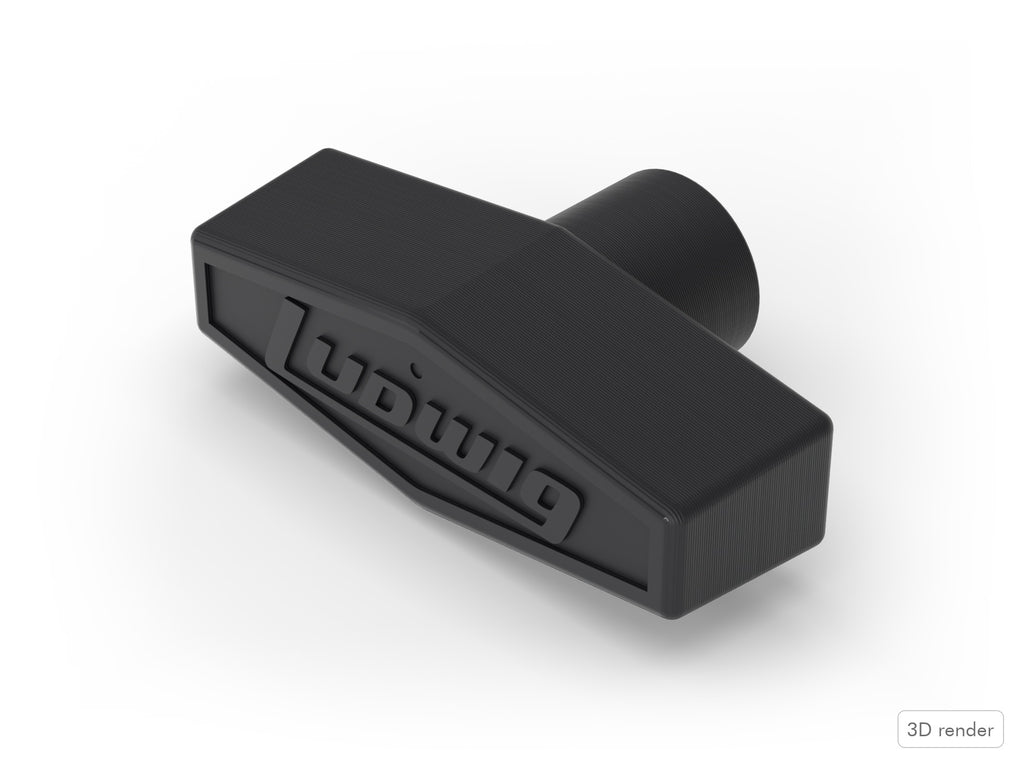 Ludwig-Style Vintage Drum Wingnut, Female 3D View