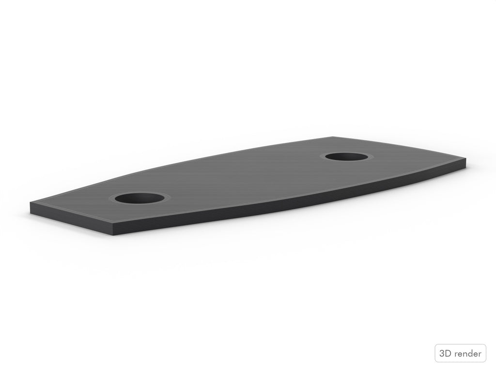 Ludwig Drums, Classic Lug, 3D Printed Lug Spacer/Gasket, (P6264) Color Options Side View