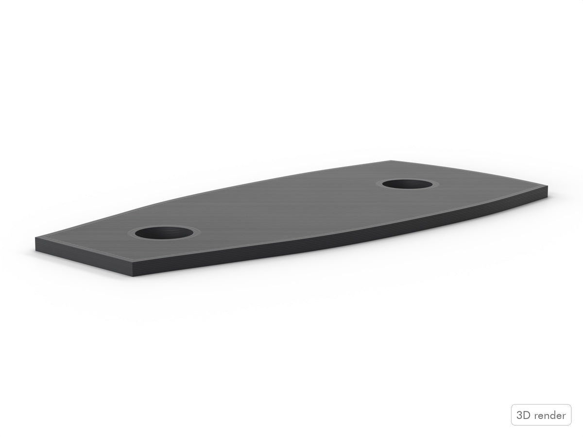 Ludwig Drums, Classic Lug, 3D Printed Lug Spacer/Gasket, (P6264) Color Options Side View