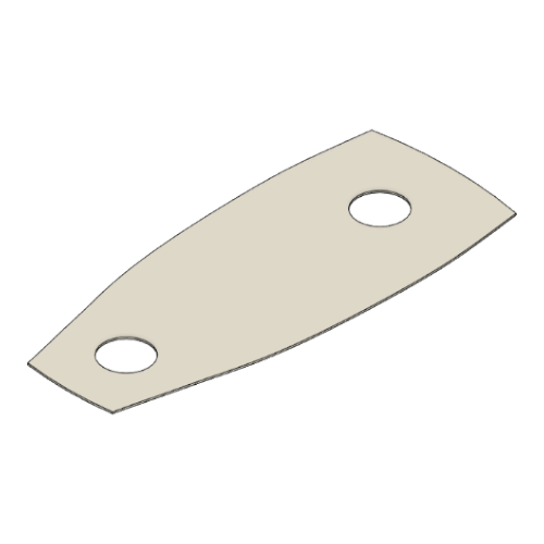 Ludwig Drums Classic Lug Lug, Inner Spacer/Gasket, Vistalite, White, 3D printed drum part - photo 1