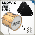 Ludwig Compatible Bass Drum Masking Plate (Modular), 3D printed drum part - photo 1