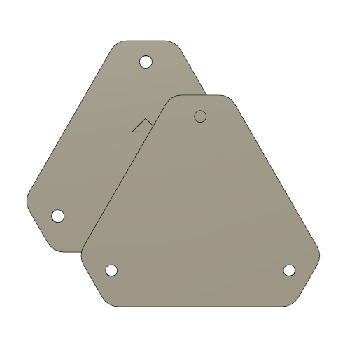 Ludwig Compatible Bass Drum Masking Plate (Modular), 3D printed drum part - photo 3