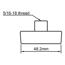 Load image into Gallery viewer, Ludwig-Style Vintage Drum Wingnut, Female
