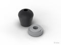 M10 Bass Drum Spur: Foot & Nut - Pearl Export-Style Drum Part Replacement 3D View